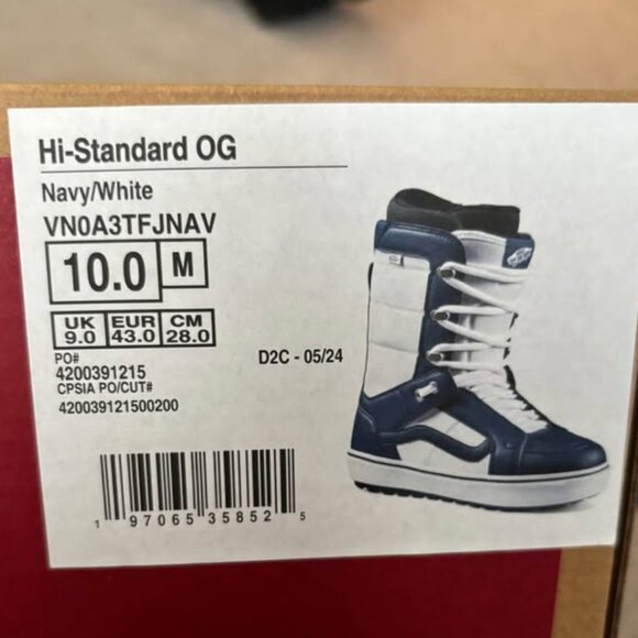Vans Hi-Standard OG men’s snowboarding boots - Picture 2 of 4